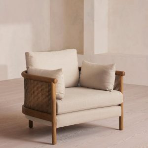 Bisque Linen Sydney Armchair