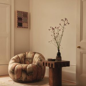 Floral Ikat Garret Armchair