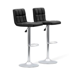 Set of two Peak Adjustable Swivel Bar Stools by Homall