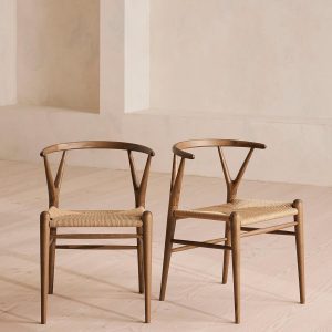 Set of Walnut Sitwell Eating Chairs